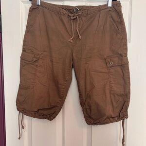 Women’s Prana Brown Cargo Drawstring Shorts